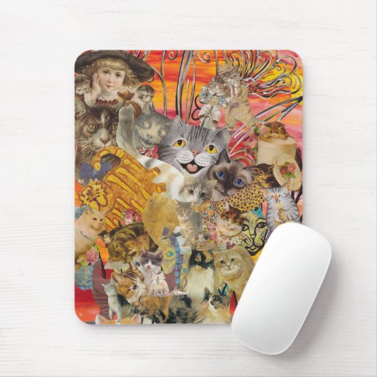 Katten een Tal-mousepad Muismat (Met muis)