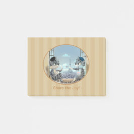 Katten & Eiffeltoren – Parijs JoyNotes 10 x 7,5 cm Post-it® Notes
