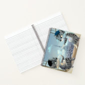 Katten & Eiffeltoren - Parijs Spiraal Notebook Notitieboek (Binnen)