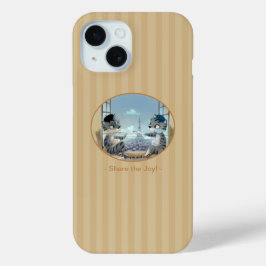 Katten & Eiffeltoren – Paris Joy Phonehoesje iPhone 15 Case