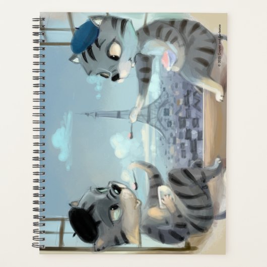Katten & Eiffeltoren – Paris Wekelijkse Planner (Voorkant)