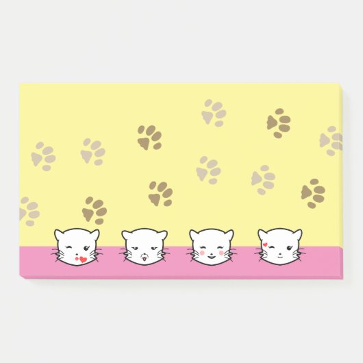 Katten Emoji Kunst 2 Post-it® Notes (Voorkant)