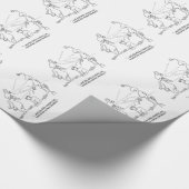 Katten en Aliens Cadeaupapier (Hoek)