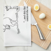 Katten en Aliens Theedoek (Quarter Fold)