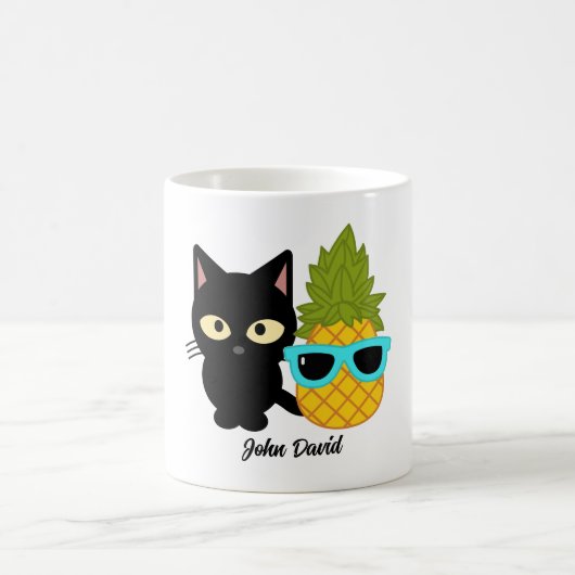 katten en ananassen zijn beste vrienden , personal koffiemok (Center)