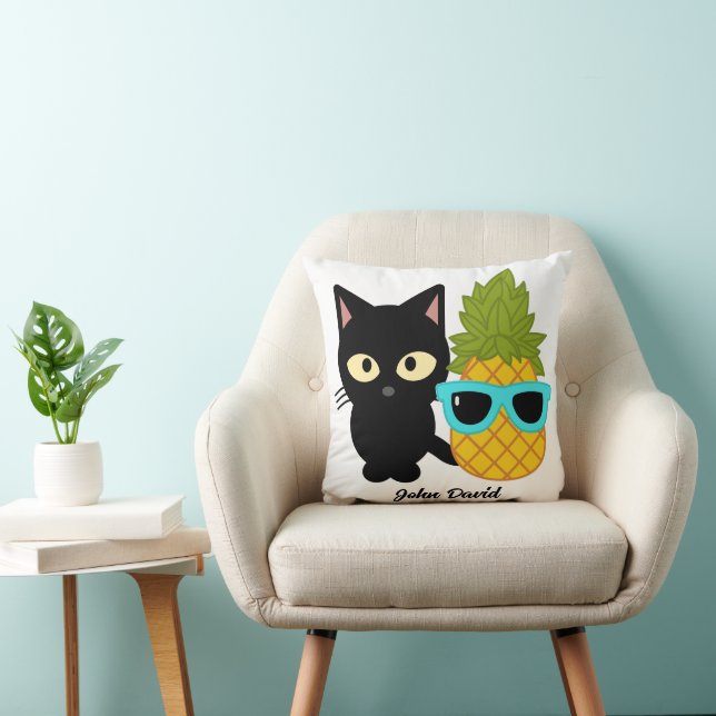 katten en ananassen zijn beste vrienden , personal kussen (Stoel)
