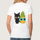 katten en ananassen zijn de beste vrienden t-shirt (Achterkant)