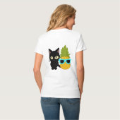 katten en ananassen zijn de beste vrienden t-shirt (Achterkant volledig)
