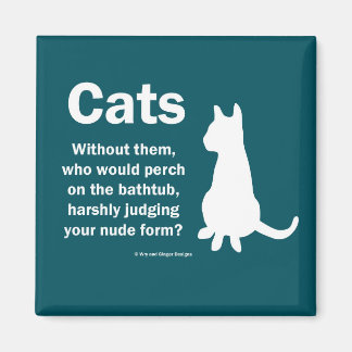 Katten en badkuipen magneet