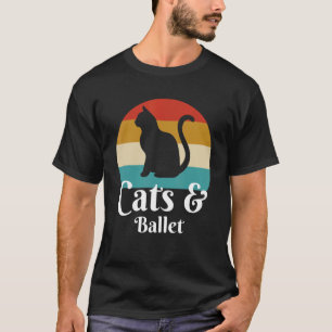 Katten en balletdanser t-shirt