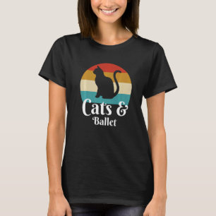 Katten en balletdanser t-shirt