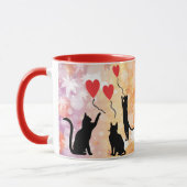 Katten en ballonnen mok (Links)