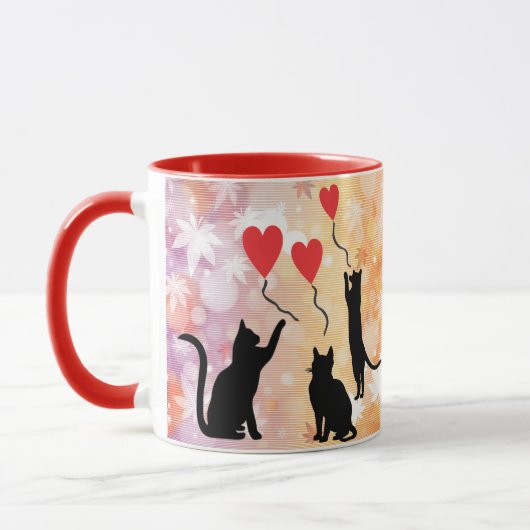 Katten en ballonnen mok (Links)