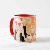 Katten en ballonnen mok (Voorkant links)