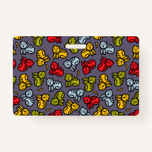 Katten en bananen badge