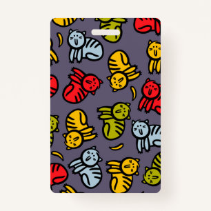 Katten en bananen badge