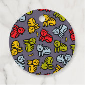 Katten en bananen bedankjes labels (Achterkant)