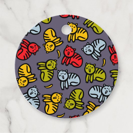 Katten en bananen bedankjes labels (Voorkant)