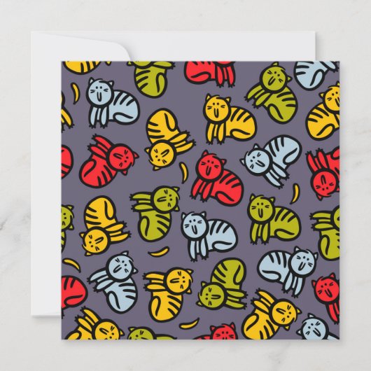 Katten en bananen bedankkaart (Voorkant)