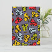 Katten en bananen bedankkaart (Staand voorkant)