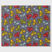 Katten en bananen cadeaupapier (Vlak)