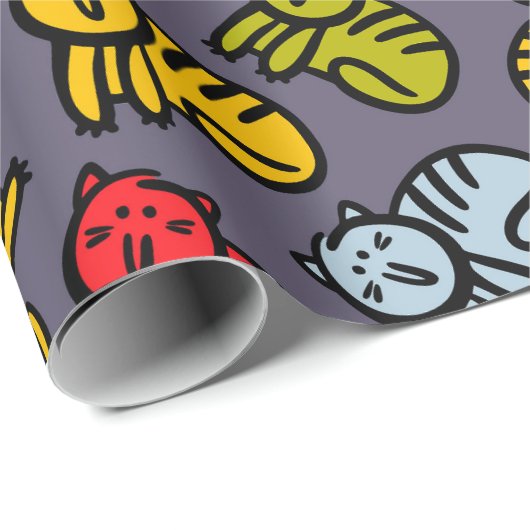 Katten en bananen cadeaupapier (Rol Hoek)