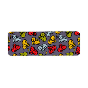 Katten en bananen etiket