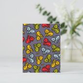 Katten en bananen feestdagenkaart (Staand voorkant)