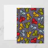 Katten en bananen feestdagenkaart (Voorkant / Achterkant)