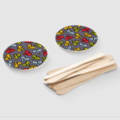 Katten en bananen handwaaier (Niet-gemonteerd)