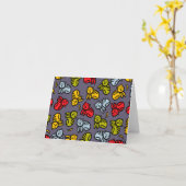 Katten en bananen kaart (Gele Bloem)