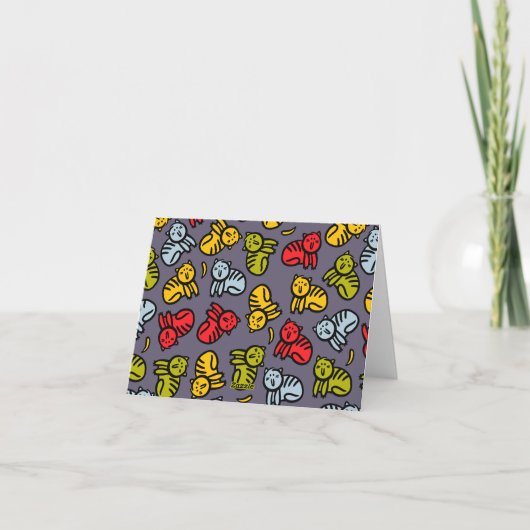 Katten en bananen kaart (Achterkant)