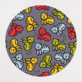 Katten en bananen labels (Design 1)