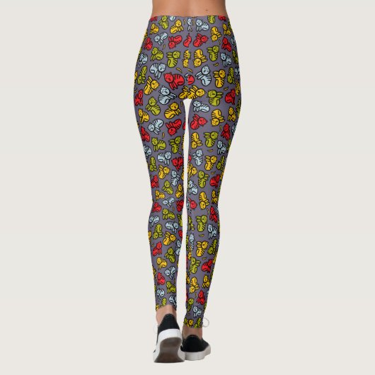 Katten en bananen leggings (Achterkant)