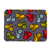 Katten en bananen magneet (Horizontaal)