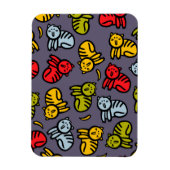 Katten en bananen magneet (Verticaal)