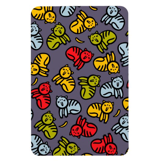 Katten en bananen magneet (Verticaal)