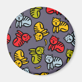 Katten en bananen magneet