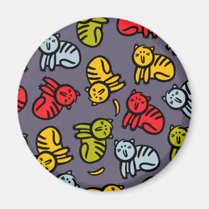 Katten en bananen magneet