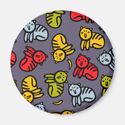 Katten en bananen magneet (Voorkant)