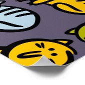 Katten en bananen poster (Hoek)