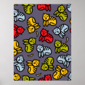 Katten en bananen poster (Voorkant)