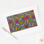 Katten en bananen rechthoekige sticker (Envelop)