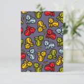 Katten en bananen RSVP kaartje (Staand voorkant)