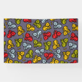 Katten en bananen spandoek (Horizontaal)