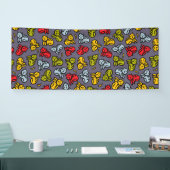 Katten en bananen spandoek (Beurs)