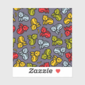 Katten en bananen sticker (Vel)