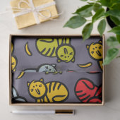 Katten en bananen tissuepapier (Geschenk)