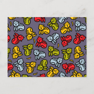 Katten en bananen uitnodiging briefkaart
