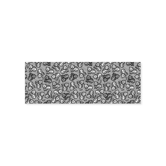 Katten en bananen zelfinktende stempel (Design)